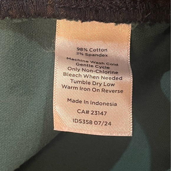 Velveteen straight leg Black watch Tartan Plaid pants Women’s size 10P Talbots - Picture 9 of 11